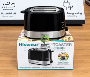 Hisense Toaster ya Mikate 2-Slice HT850BK