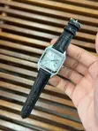 Saumu ya Cartier Santos yenye Mkanda wa Ngozi - 2