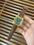 Saumu ya Cartier Santos yenye Mkanda wa Ngozi - 4