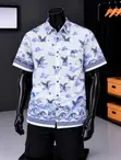 Men's Casual Short Sleeve Hawaiian Shirts - 1
