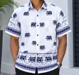 Men's Casual Short Sleeve Hawaiian Shirts - 4