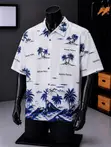 Men's Casual Short Sleeve Hawaiian Shirts - 5