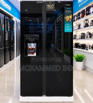 Hisense Side by Side Fridge 503L RS528P5GB - 2 Years Warranty
