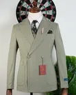 Suti ya Kisasa ya Mario Casas Double-Breasted Slim Fit - 3