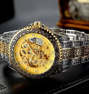 Forsining Automatic Watch Combo - Mikanda ya Dhahabu