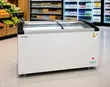 Huamei 390L Display Chest Freezer with Curved Sliding Glass Doors - 1