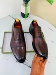 Viatu vya Oxford vya Wanaume vya Cap Toe vya Rangi Mbili - 1