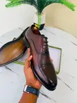 Viatu vya Oxford vya Wanaume vya Cap Toe vya Rangi Mbili - 3