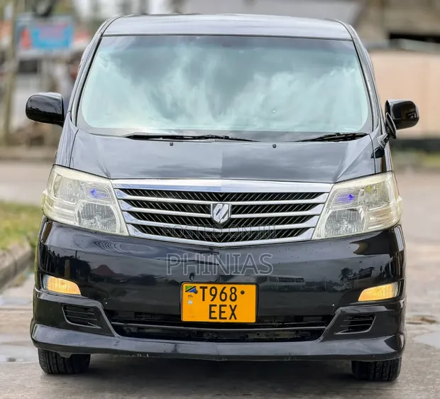 Toyota Alphard 2007 Nyeusi - 1