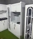 Modern Kitchen Cabinet with Drawers and Dish Cabinet - 1