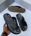 ECCO Leather Cross Sandals - Men - 2