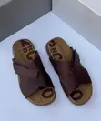 ECCO Leather Cross Sandals - Men - 3