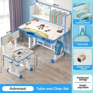 Children's School Desk and Chair Set