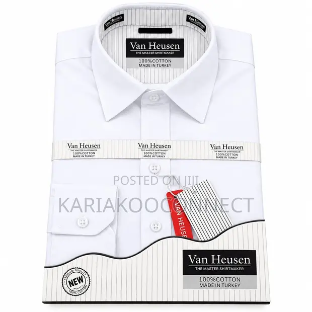 Shati la Mikono Mirefu la Van Heusen kwa Wanaume (Pamba) - 1