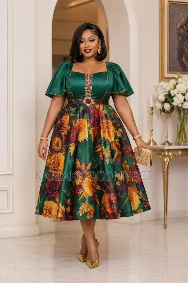 Emerald Garden Bloom Dress - 1