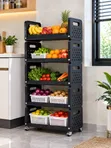 5 Tier Rolling Storage Rack - 3