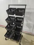 Multi-Layer Fruit and Vegetable Storage Cart - Double 4 Layers - 1