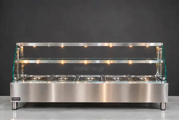 Commercial Stainless Steel Electric Bain-Marie (5 Pan) - 1