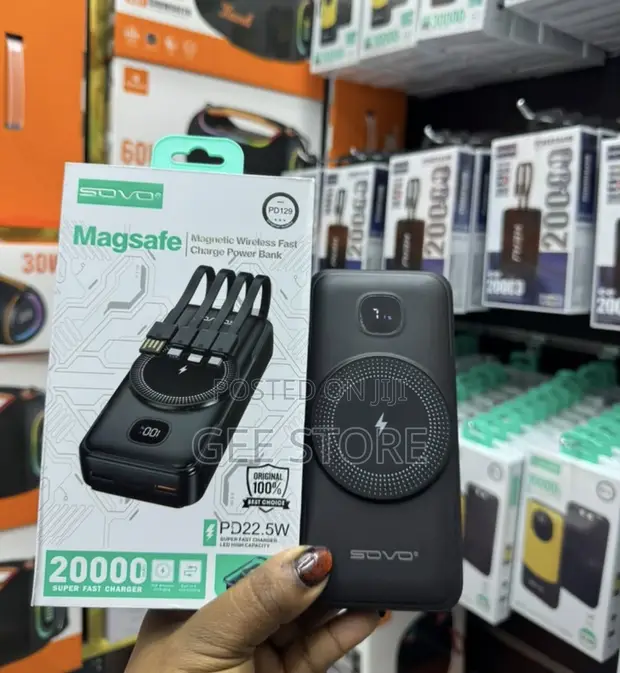 Sovo Magnetic Wireless Powerbank 20000mAh PD129 - 1