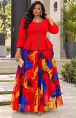 Gauni la Peplum la Dawa ya Moshi - 1