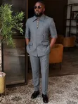 Suti Mpya ya Mtindo ya Caunda Ricardo Martinez Kijivu - 3