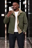 Sherpa-Lined Canvas Jacket - 4