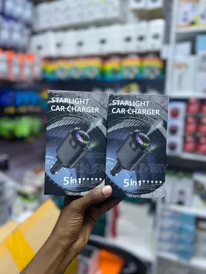 Chaja ya Gari Starlight 5-in-1 na Projekta ya Nyota & Aromatherapy