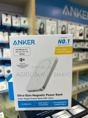 Anker MagGo Power Bank Slim - 10,000mAh, 30W USB-C