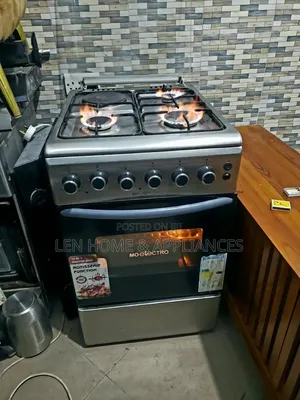 Oveni ya Mielektro 3-Plate Gesi & 1 Umeme