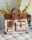 Hermes Kniket Handbag - Black Genuine Leather - 3