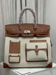 Hermes Kniket Handbag - Black Genuine Leather - 5