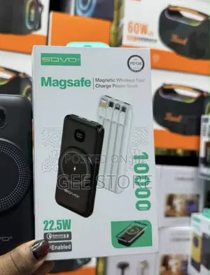 Sovo Magnetic Wireless Power Bank 10000mAh PD128