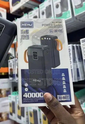 HEHJ HJ-807 Power Bank 40,000mAh Yote-kwa-Moja
