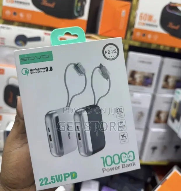 SOVO 10000mAh Power Bank (Model PD-22) - 1