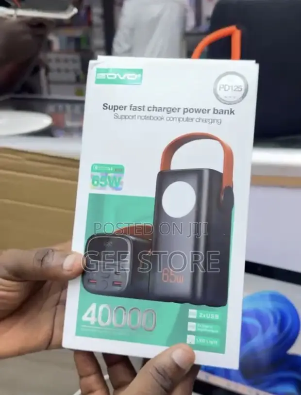 Sovo Powerbank 40000mAh Super Fast Charger 65W - 1