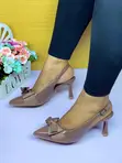 Impo Slingback Mid Heels Zenye Pambo la Chuma - 1