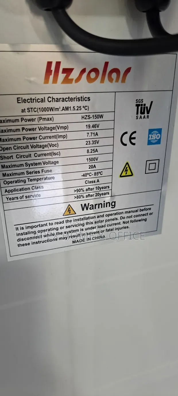 HZ Solar Panels 150W - 1