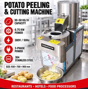 Potato Peeling and Cutting Machine - Brand New