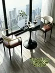 Marble Table with 2 Chairs - 2