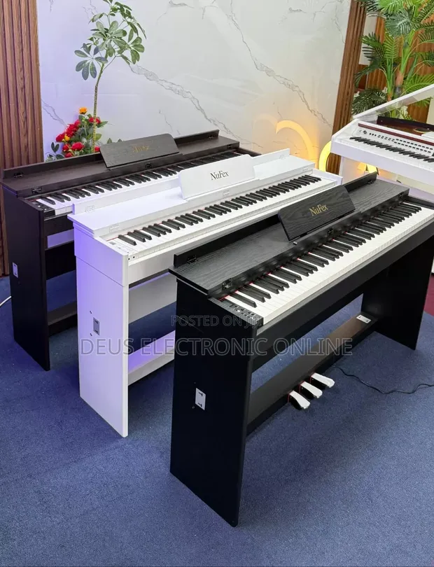 NuFex Digital Piano Model NFX - With Cover & 3-Pedal Unit - 1
