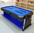Meza 4-in-1: Pool, Air Hockey, Tenisi na Chakula - 1