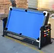 Meza 4-in-1: Pool, Air Hockey, Tenisi na Chakula - 3