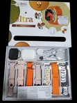Smart Watch Ultra 9 with 7 Bands + Pods + Wireless Charger - 1