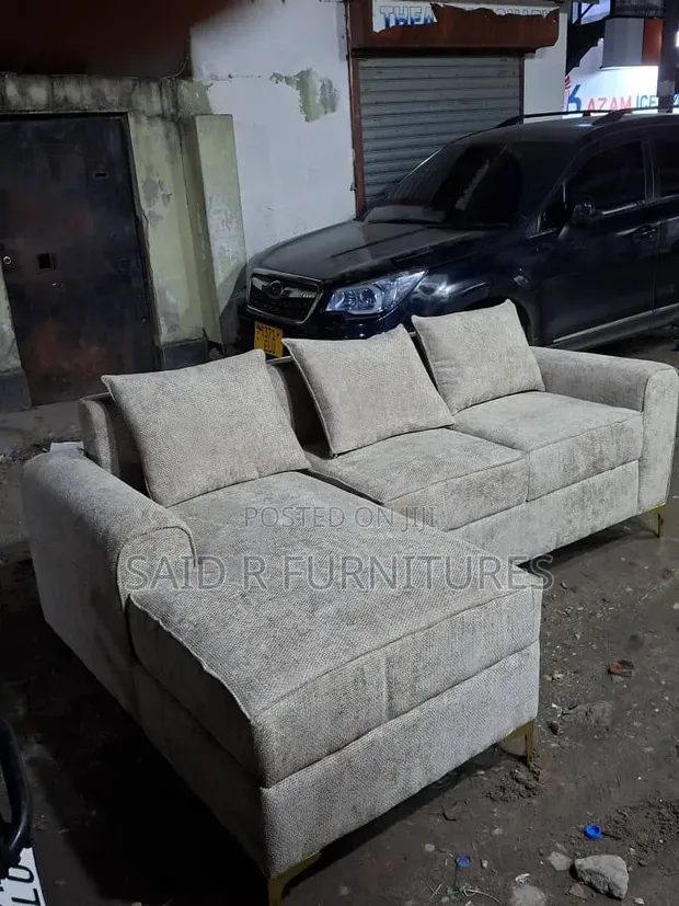 L Shape Sofa - Full Fiber and Spring - 1