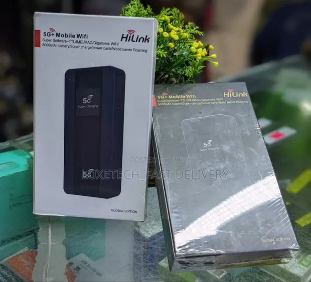 HiLink 5G+ Mobile WiFi Router - 8000mAh Global Hotspot - 1