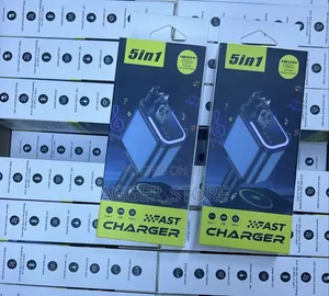 Chaja ya Gari ya Kasi 5-in-1 180W/MP3/Bluetooth