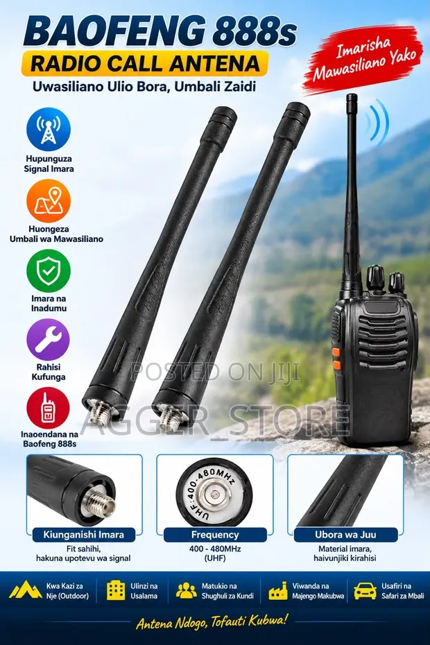 Antena ya Redio ya Baofeng 888S - 1