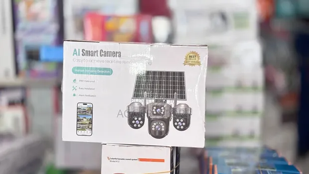 Triple-Lens PTZ Solar Security Camera - 1