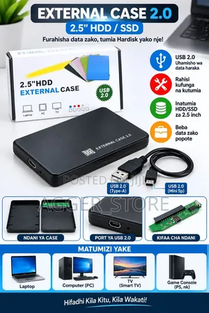 Kifuko cha External Hard Drive 2.5-Inch USB 2.0 SATA