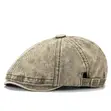 Newboy 8-Panel Flat Cap with Adjustable Strap - 1